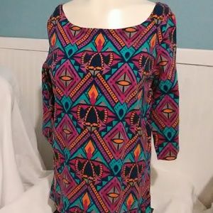 SALE All For Color 3/4 Sleeve Shirt